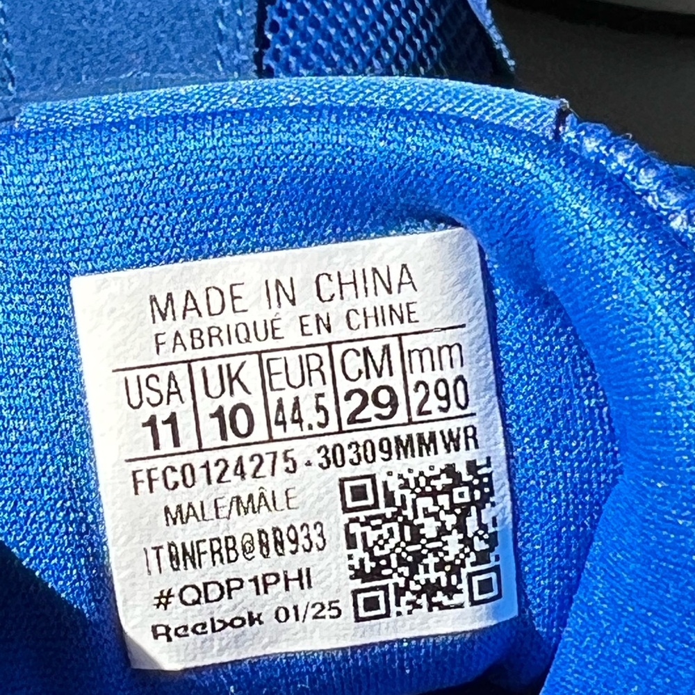 Reebok Blue and White Sneakers Size 11 - Picture 10 of 13